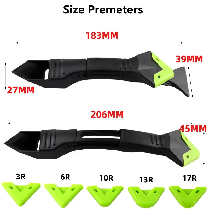 5 In 1 Silicone Remover Sealant Smooth Scraper Caulk Finisher Grout Kit Tools Floor Mould Removal Hand Tools Set Accessories Peaceful Pleasures Health and Wellness