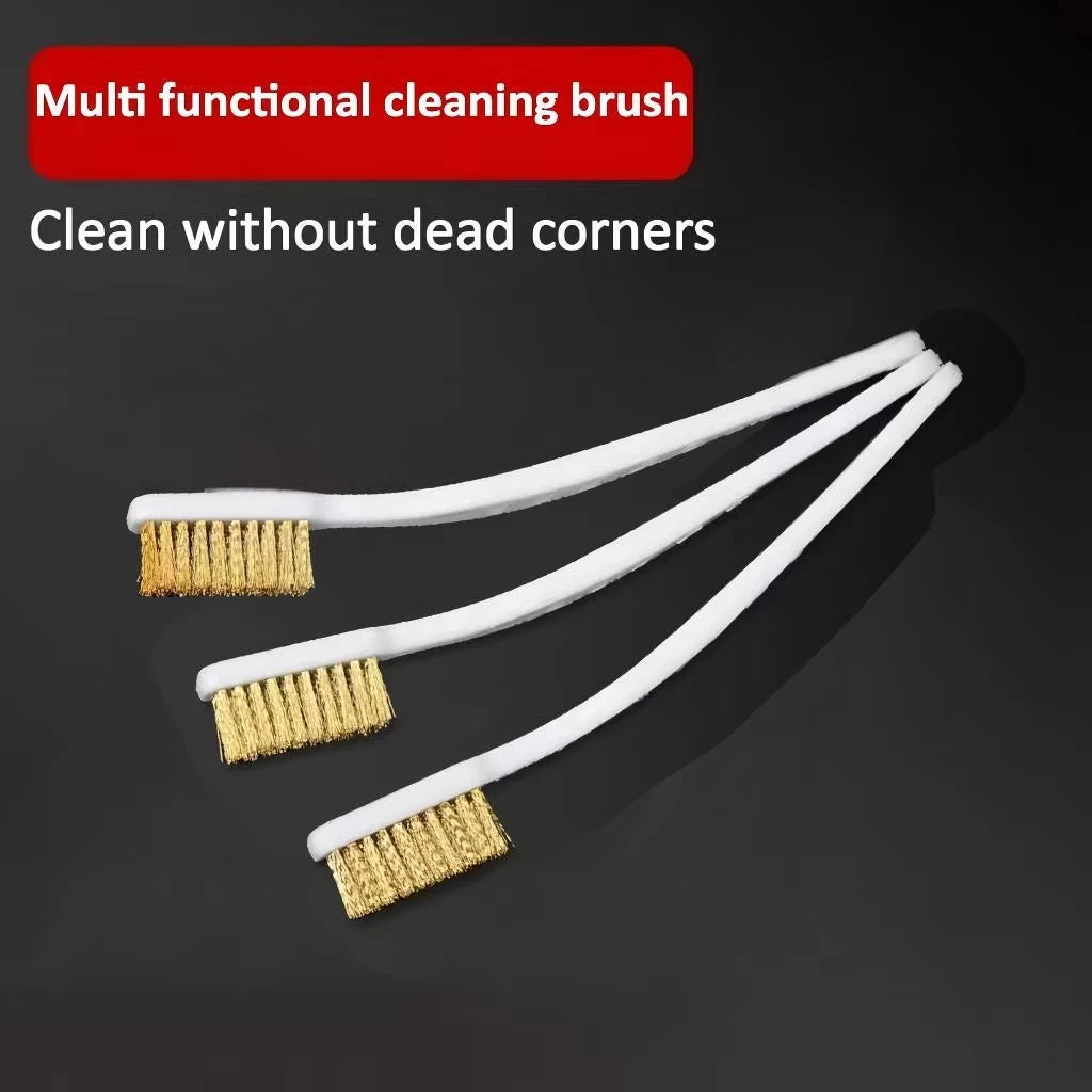 3 Mini Brass Wire Brush Paint Rust Removal Industrial Metal Polishing