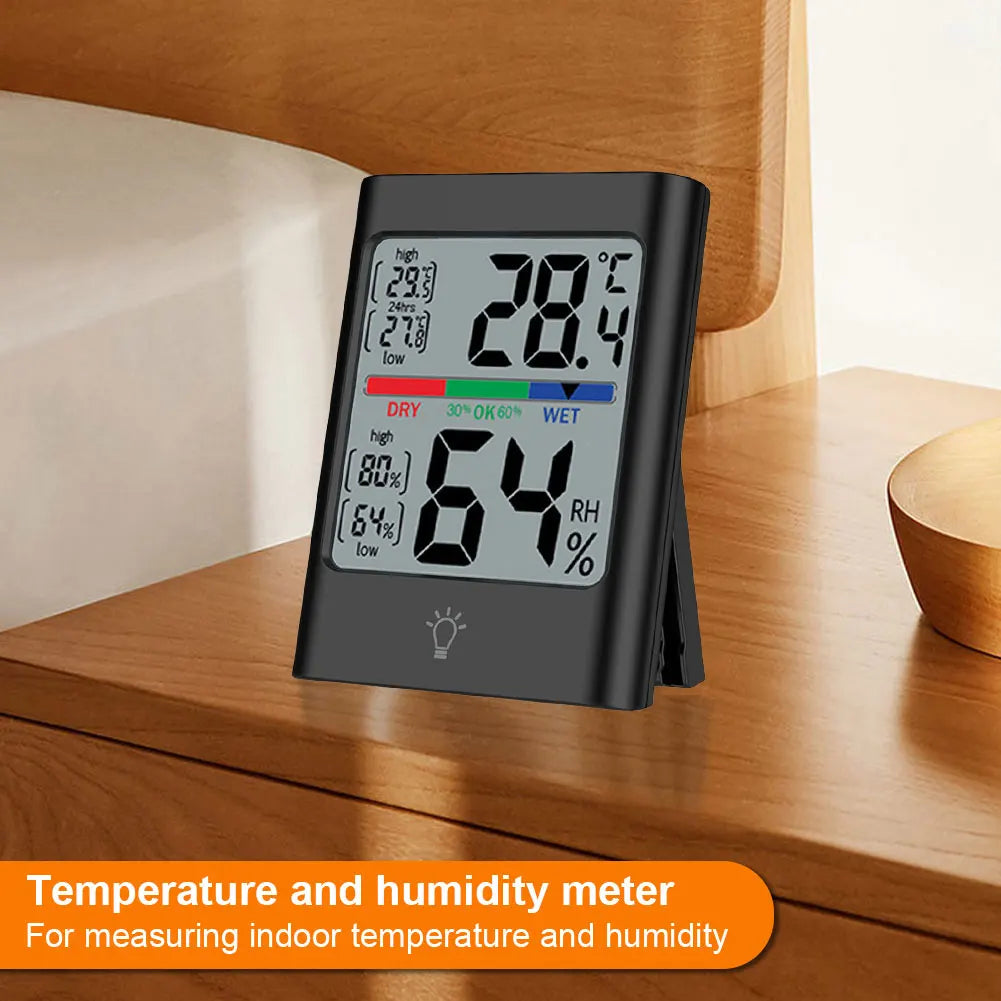 Digital Thermometer Hygrometer | Large Screen Magnetic Indoor Monitor