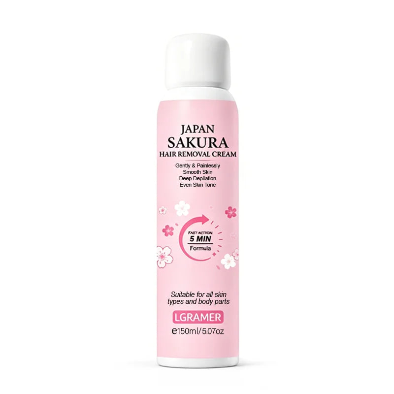 LGRAMER Sakura Hair Removal Cream Women – 150ml Painless
