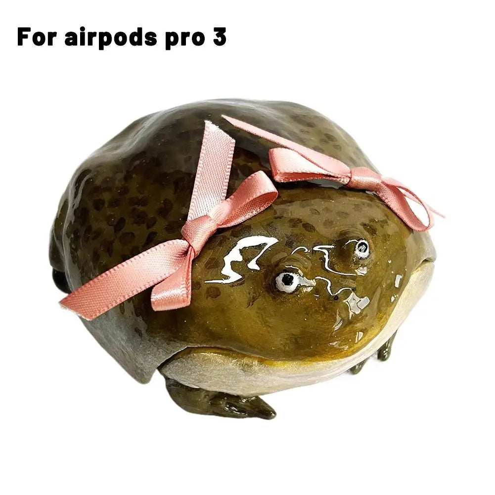 Handmade Ugly Frog AirPods Case – Cute Cover for AirPods 4 & Pro