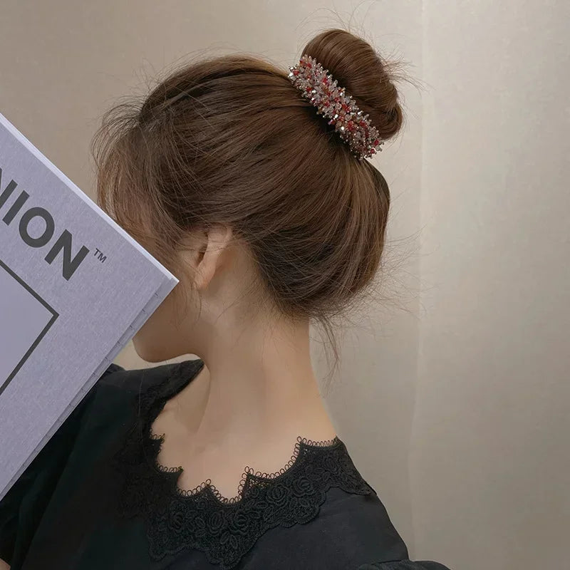 2pcs Fashion Girl Women Hair Bands, Donut Hairpin, Magic Bun Maker, Diy Hairstyle Headband Tools Accessories Peaceful Pleasures Health and Wellness