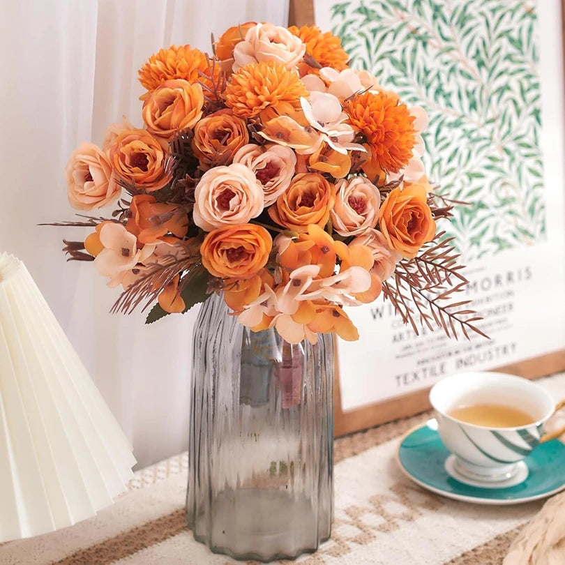 Silk Rose Artificial Flower | Wedding, Home & DIY Décor