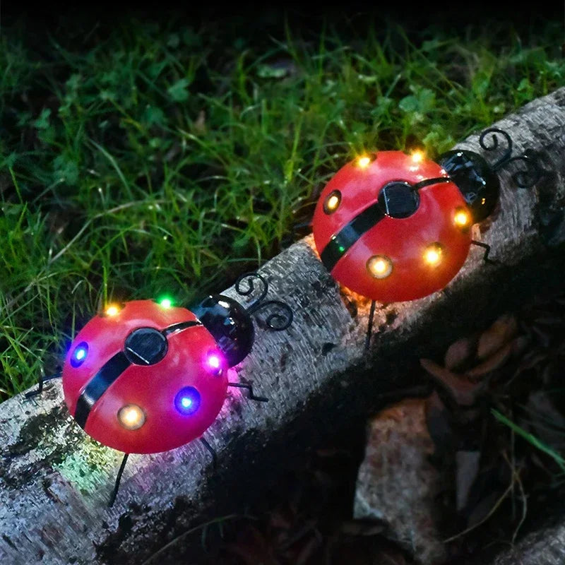Solar Ladybug LED Garden Light – Waterproof Outdoor Decor