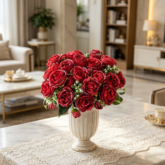 Silk Rose Artificial Flowers UV Protection | Wedding & Home Decor Artificial Silk Flowers Peaceful Pleasures Health and Wellness