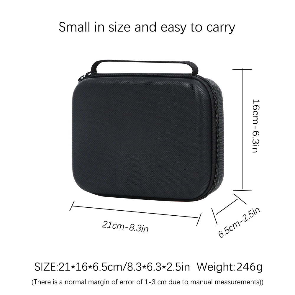 For Insta360 GO Ultra Camera Storage Bag Anti-Pressure And Anti-Shock Storage Bag Black/Gray PU + EVA Organizer Bag Peaceful Pleasures Health and Wellness