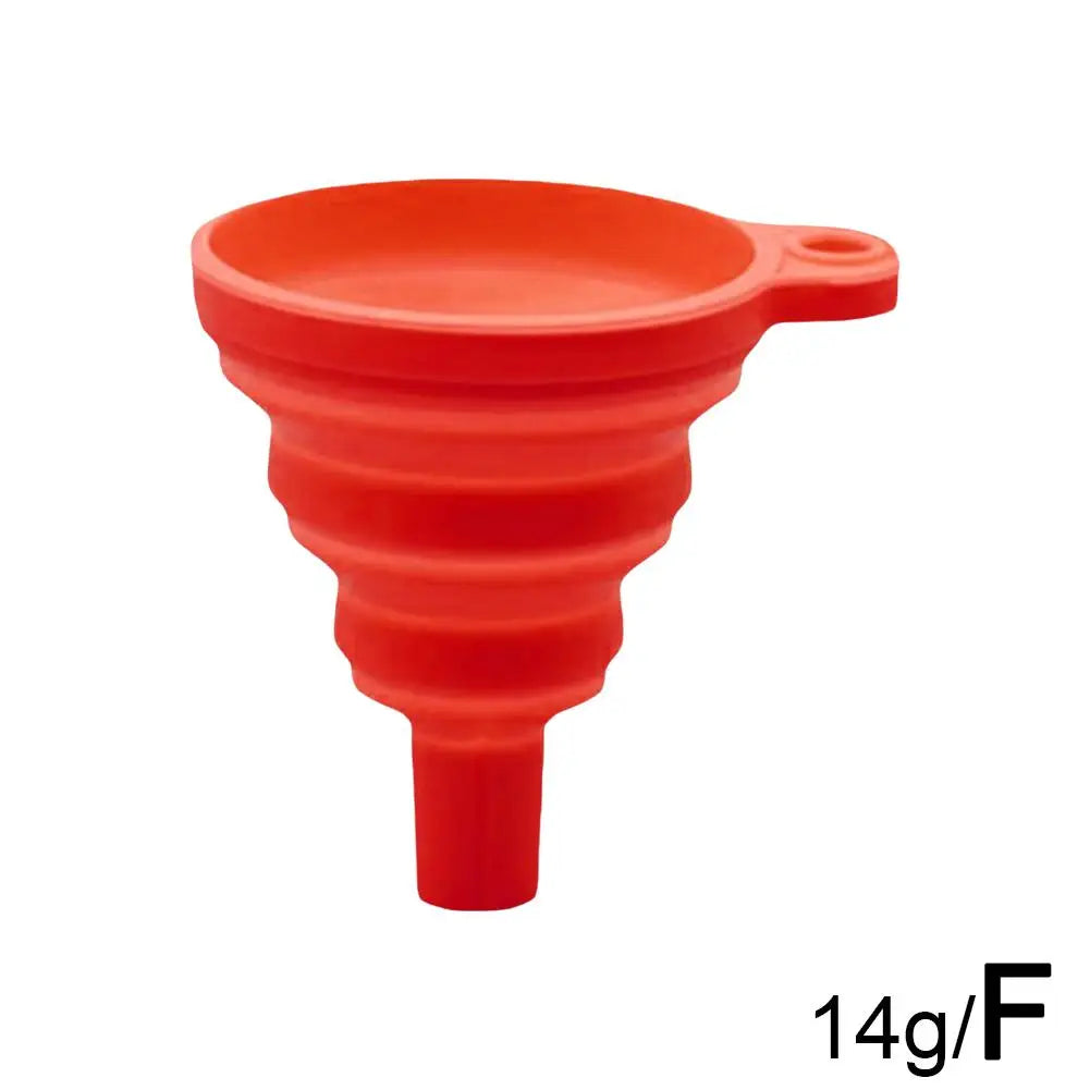 Silicone Separatory filter funnel Car Universal Liquid Funnel Washer Fluid Change Foldable Portable Auto Engine Oil Petrol Chang Peaceful Pleasures Health and Wellness F