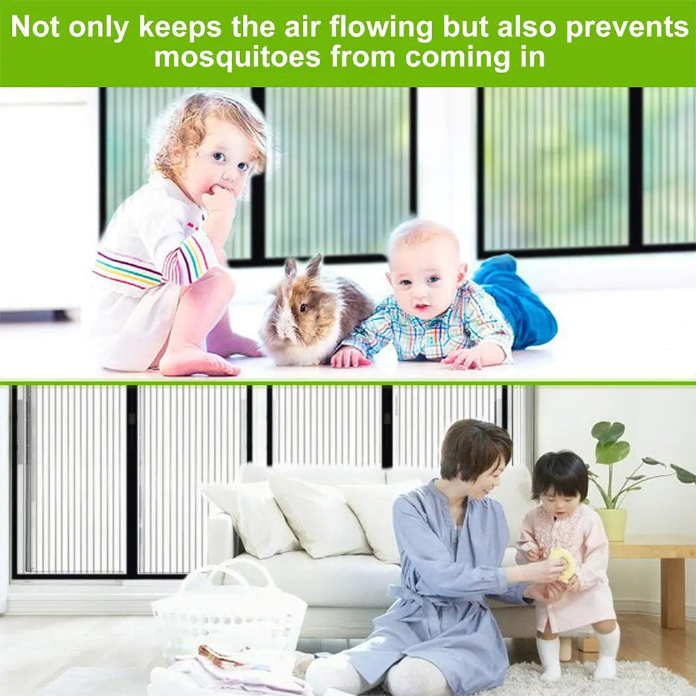 Magnetic Screen Door Curtain Anti Mosquito Keeps Bug Out Automatic Self-Closing Household Ventilation Door Mesh Curtain 38x82in Peaceful Pleasures Health and Wellness