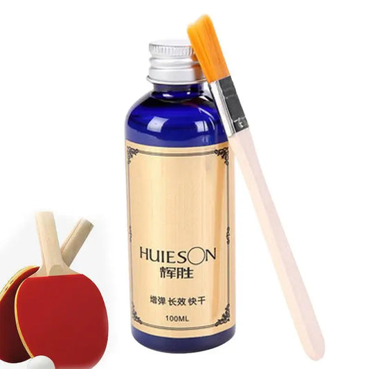 PingPong Racket Table Rubber Tennis Glue For School Office Accessories Professional 100ml Super Liquid Speed With Special Brush Peaceful Pleasures Health and Wellness Default Title