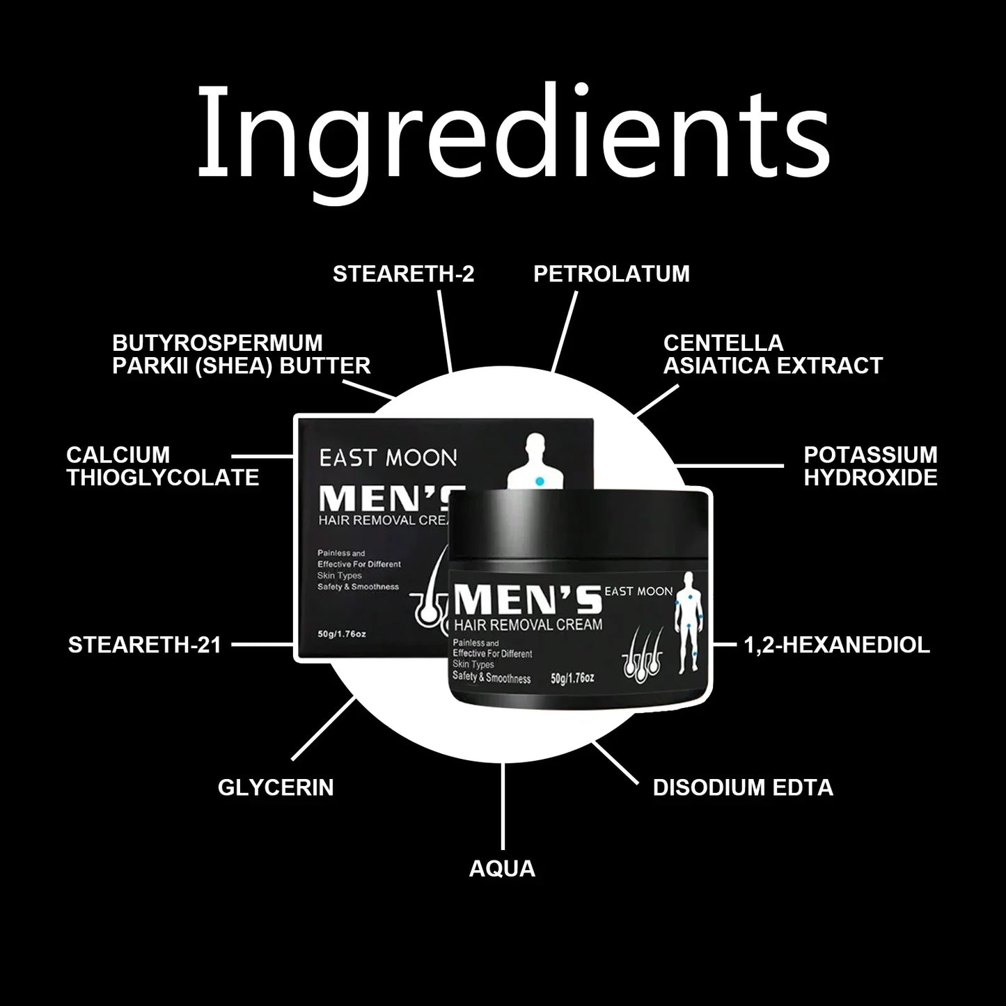 Men's Aloe Hair Removal Cream – Smooth & Nourishing 50g