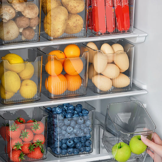 Fridge Storage Box – Fruit, Veggie & Spice Organizer Food Storage Container Peaceful Pleasures Health and Wellness