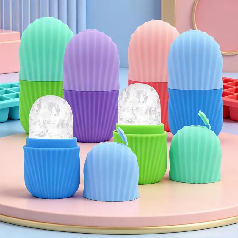 Facial Ice Roller Silicone Tray – Face Massage & Skin Tool