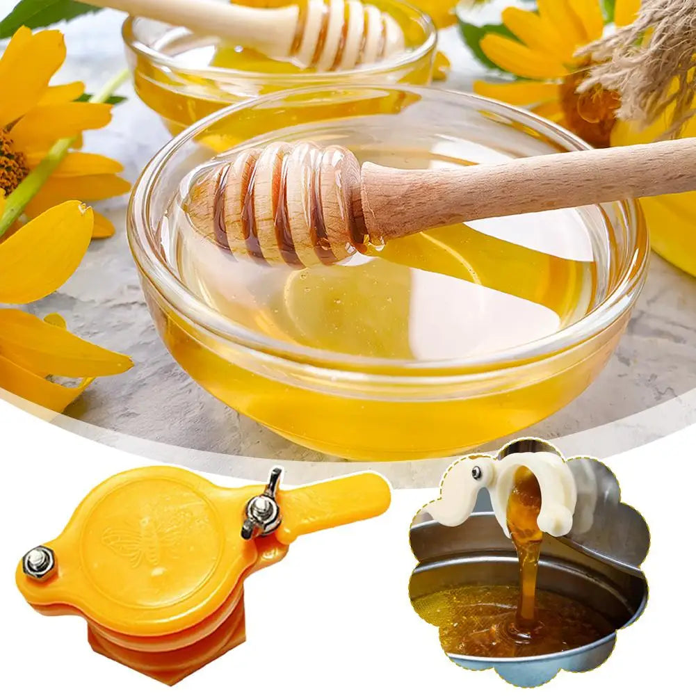 Bee Honey Faucet Gate Valve Extractor High-strength Nylon Flow Honey Mouth Healthy Safe Separator Beekeeping Tool Accessories Peaceful Pleasures Health and Wellness