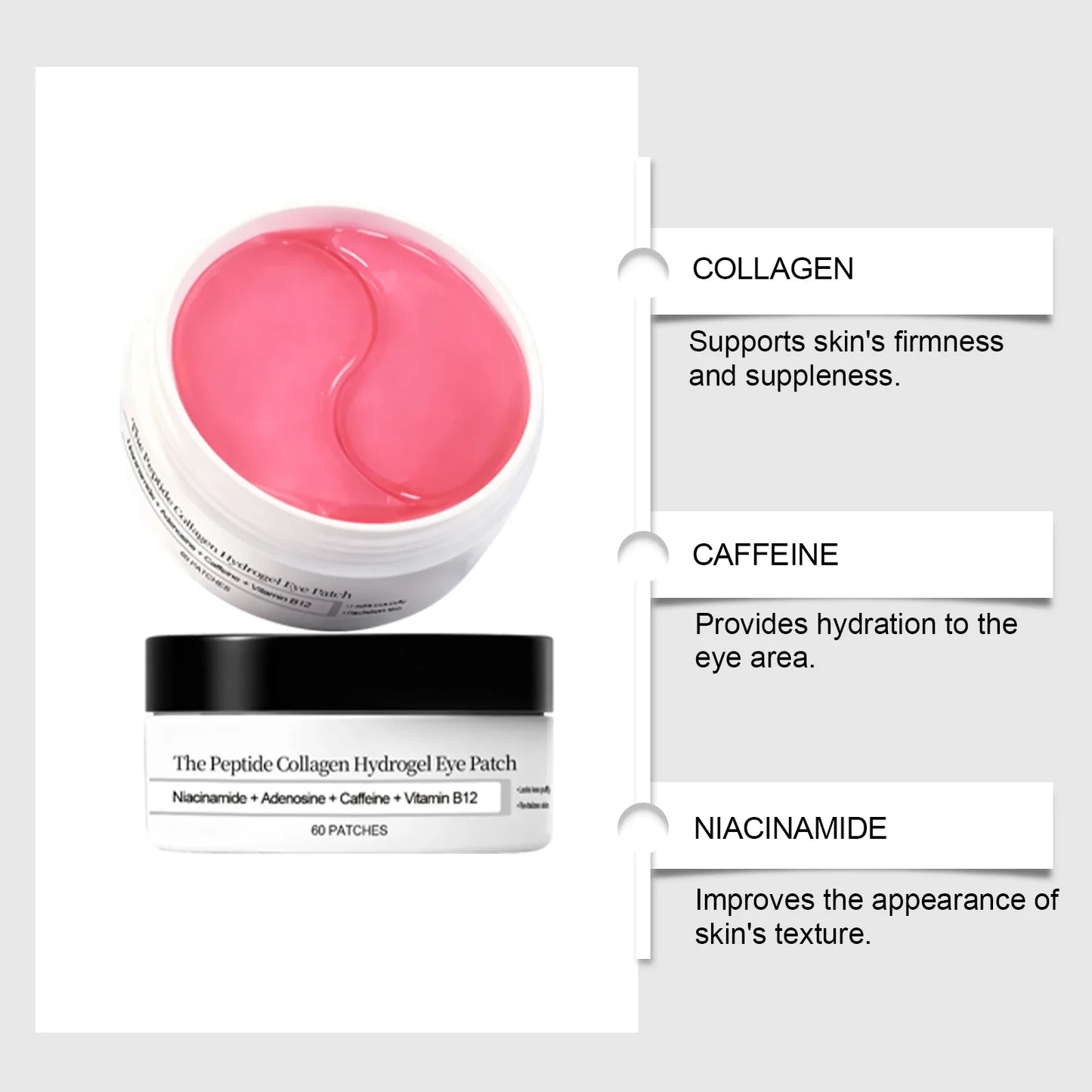 Hoygi Collagen Peptide Eye Patches – Dark Circles & Wrinkles