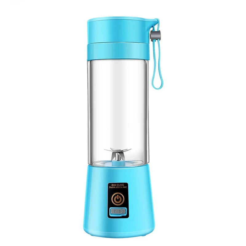 Small Fruit Ginger Lemon Sugarcane Fresh Orange Juicer Machine Hand Cup Portable Usb Kitchen Accessories Blenders and Juicer Peaceful Pleasures Health and Wellness Blue