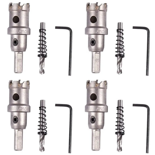 A36T-4X Carbide Tip Metal Cutter Stainless Steel HSS Drill Bit Hole Saw Holesaw Size:25Mm Peaceful Pleasures Health and Wellness Silver grey 25mm