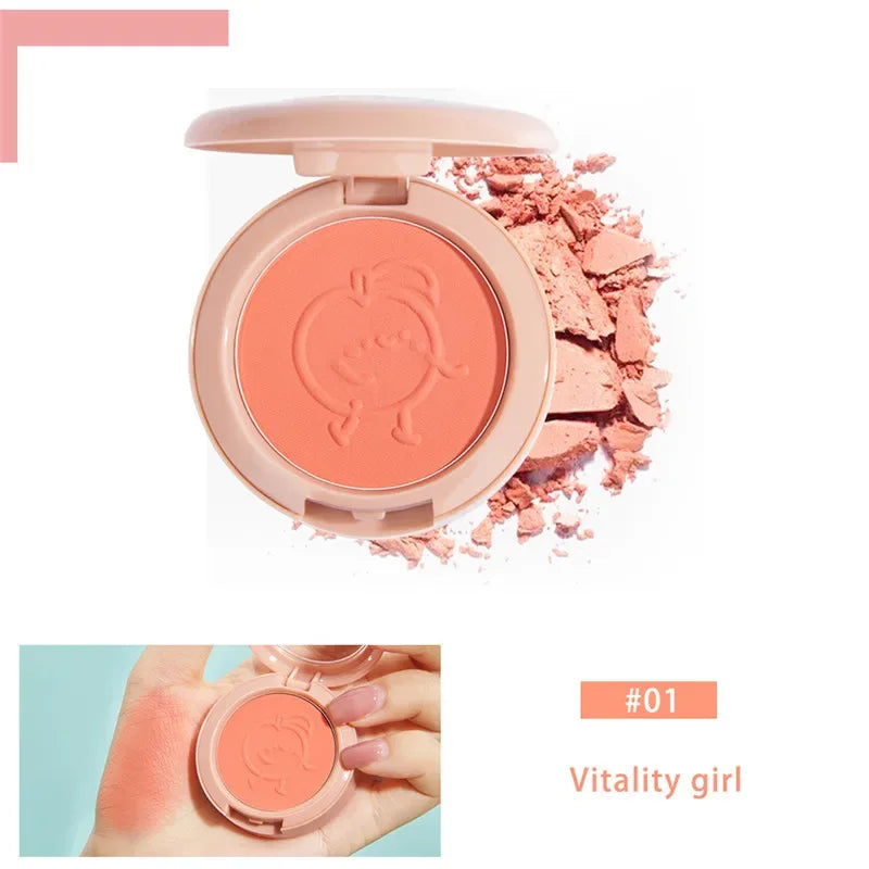 IFANYUO 6-Color Mineral Blush Palette | Matte & Shimmer Cheek Tint