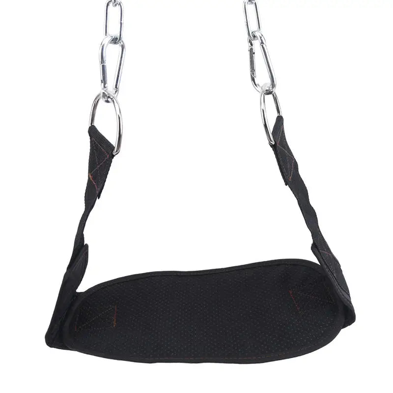 Black Thicken Fitness Weight Belt with Chain Dipping Belt for Lifting Pull Up Chin Up Kettlebell Barbel Bodybuilding Gym Belts Peaceful Pleasures Health and Wellness black
