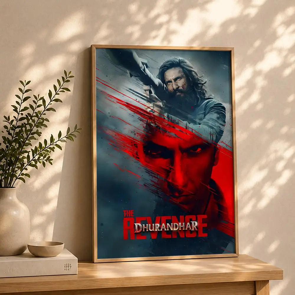 Movie-Dhurandhar 2 Poster HD Self Adhesive Waterproof Wall Art Ideal for Home Office Dorm Bedroom Great Gift Peaceful Pleasures Health and Wellness