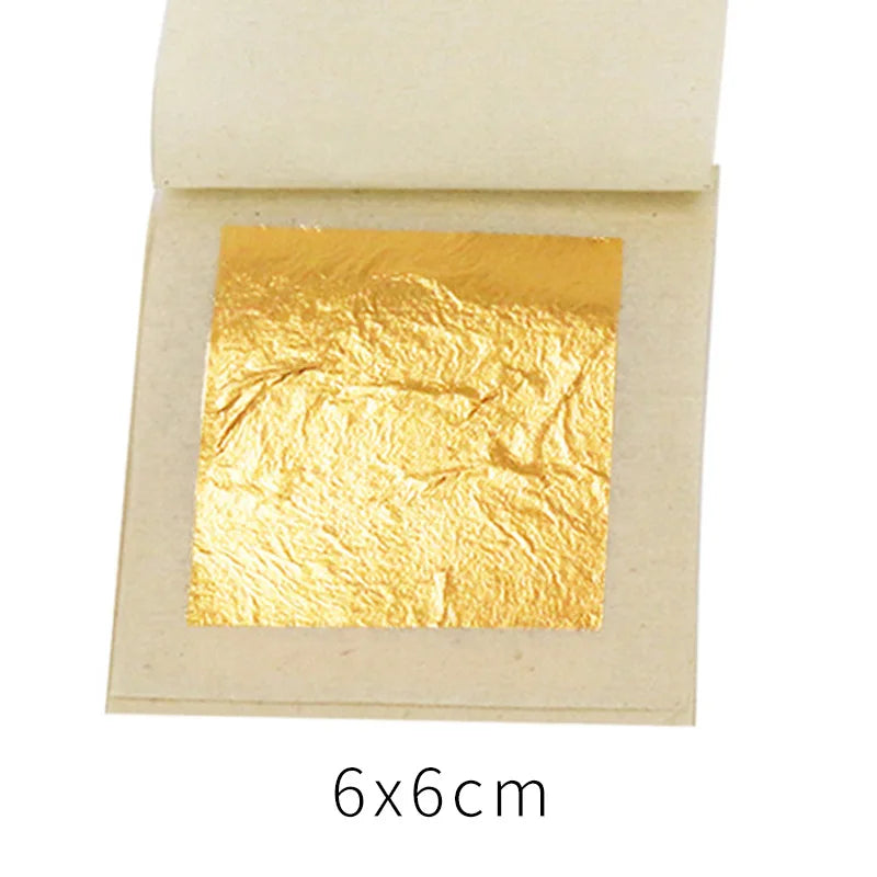 Imitation Gold Leaf Sheets – Metallic Foil for Gilding & Crafts