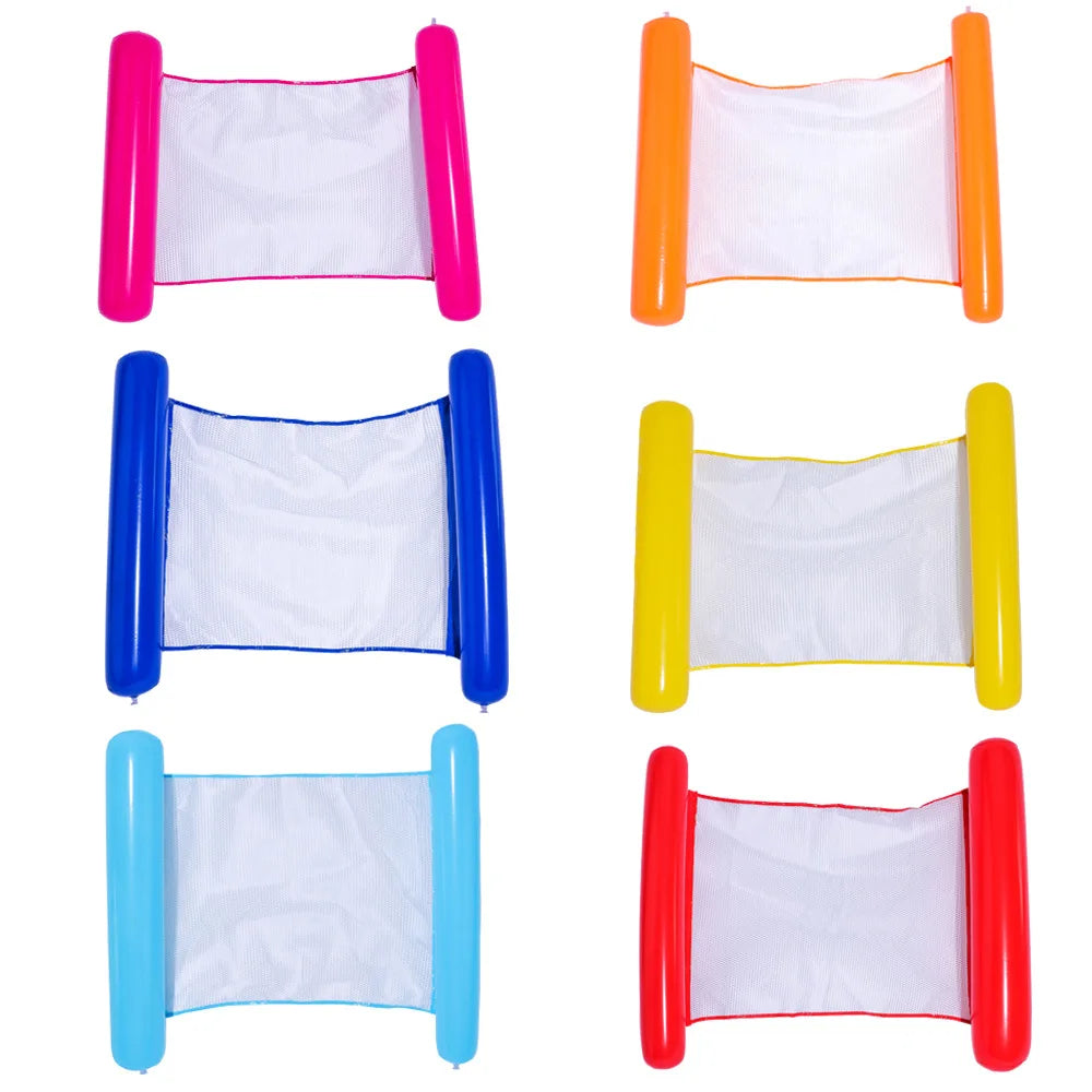 Summer Inflatable Foldable Floating Row Swimming Pool Water Hammock Air Mattresses Bed Beach Water Sports Lounge Chair Float Peaceful Pleasures Health and Wellness