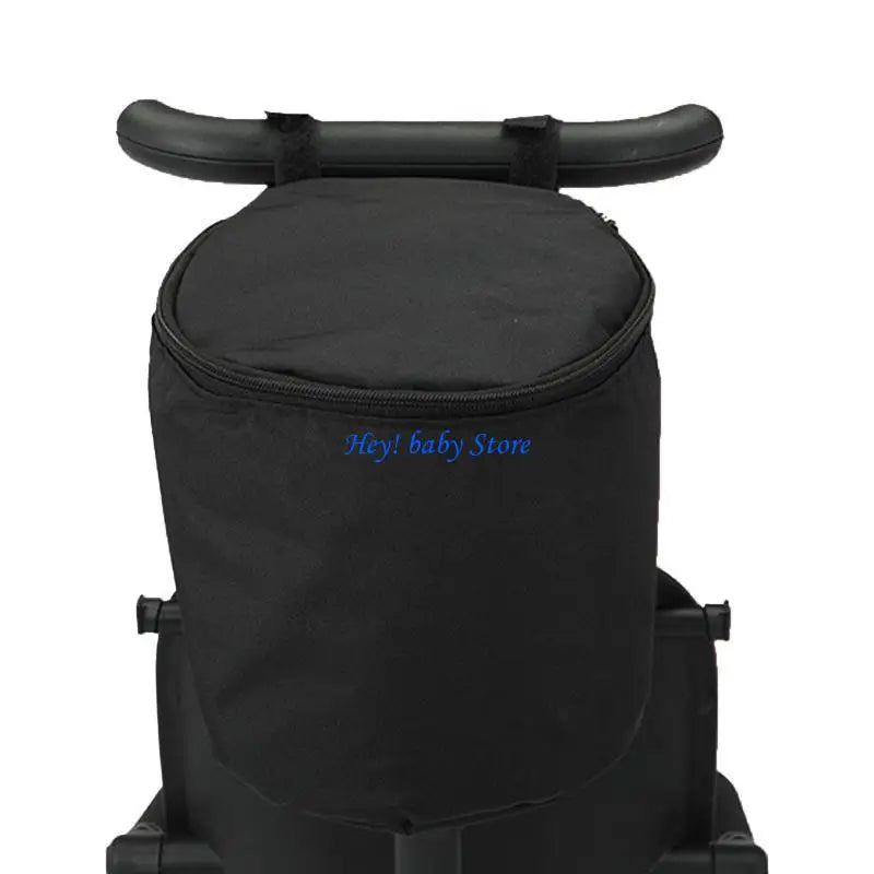 Baby Stroller Hanging Bag – Zipper Lid, Bottle & Diaper Storage