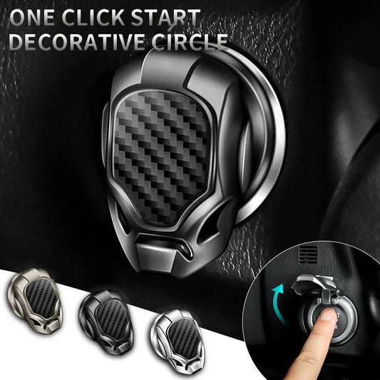 3D Metal Push Start Button Cover | Car Ignition Protector Car Interior Accessory Oasis Select