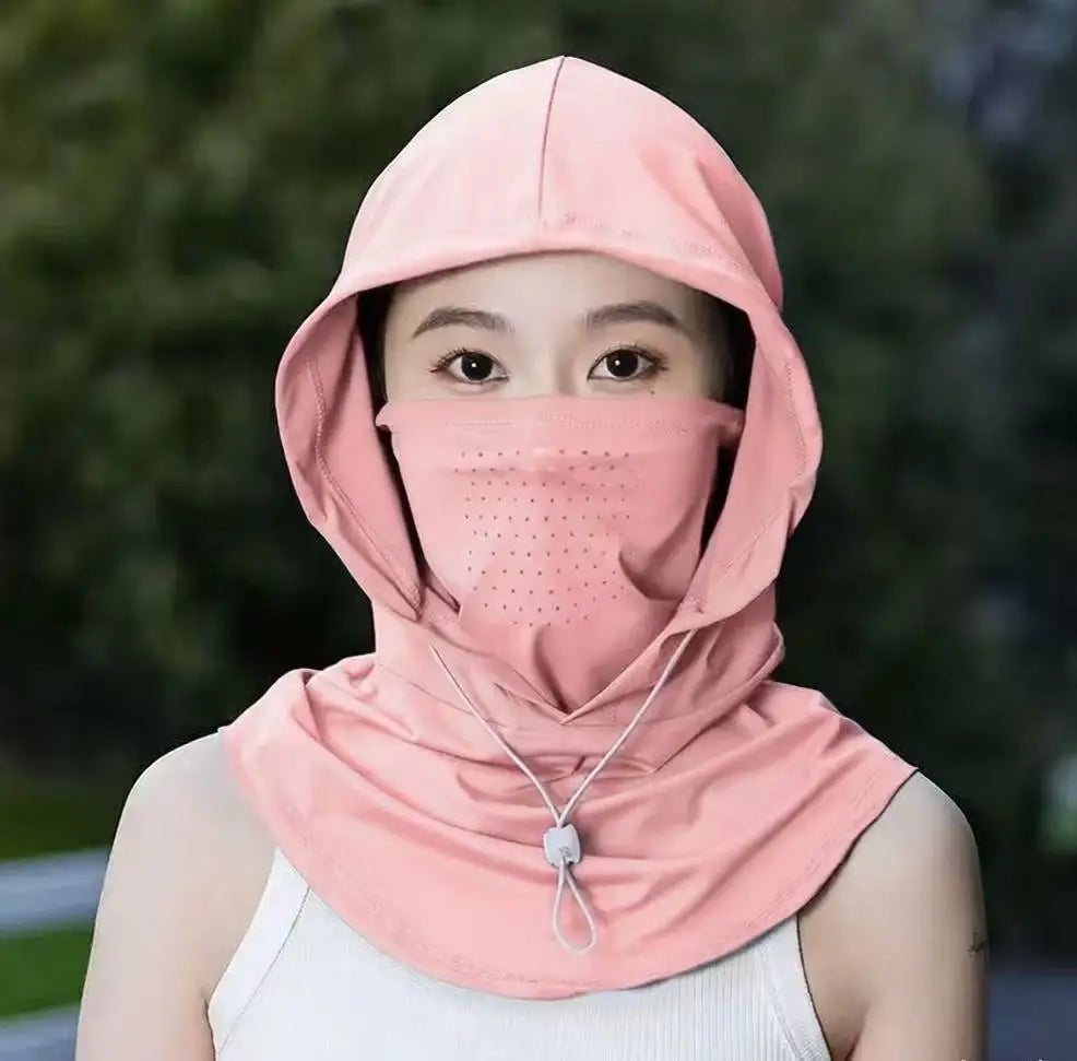 Women's UPF 50+ Sun Hat with Face Mask & Neck Gaiter
