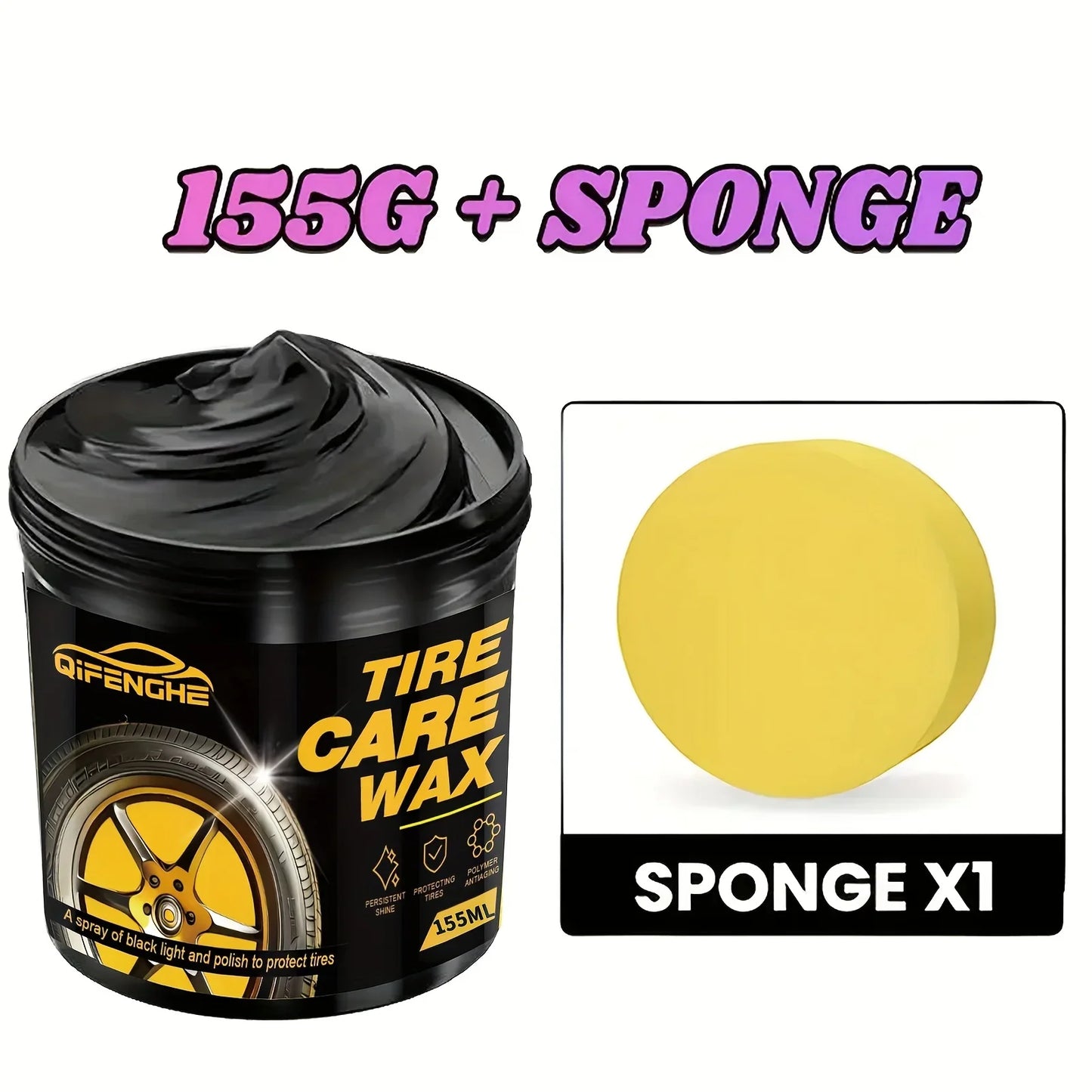 Tire Shine Spray & Dressing – High Gloss UV Protection Polish