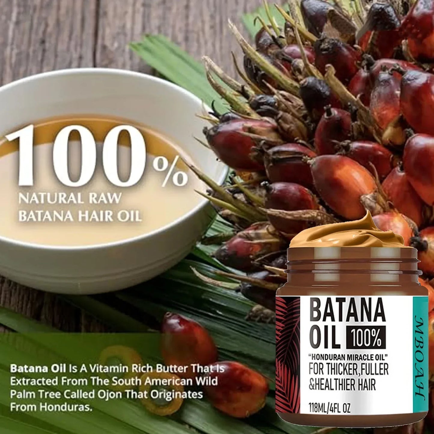 100% Unrefined Batana Oil Hair Conditioner – 118ml