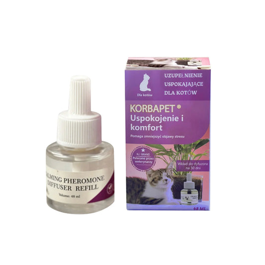 48ML Pheromone Diffuser For Cats Cat Pheromone Plug-In Relaxants Start Kit Refill Calming Spray For For Calm Relaxing Home cat Peaceful Pleasures Health and Wellness