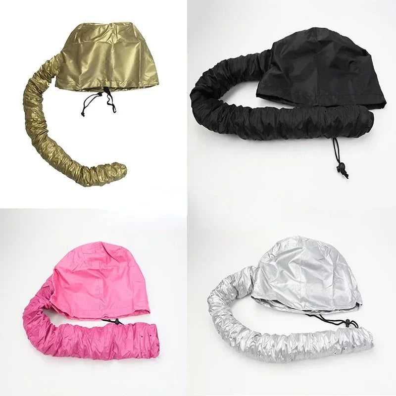 2pcs Portable Adjustable Soft Hair Drying Cap Bonnet Hood Hat for Women, Home & Hairdressing Salon Supply, Peaceful Pleasures Health and Wellness