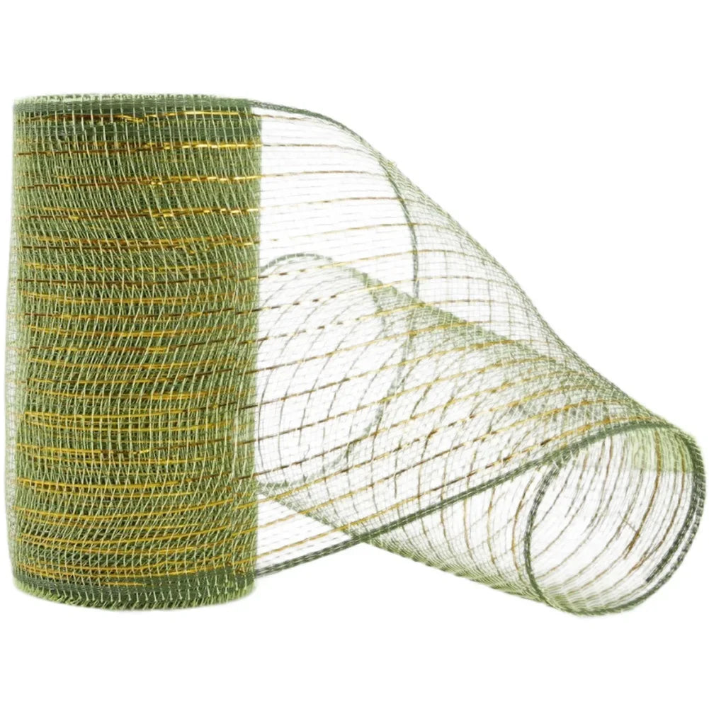 10 Yard PP Mesh Ribbon Roll Christmas Garland Material Holiday