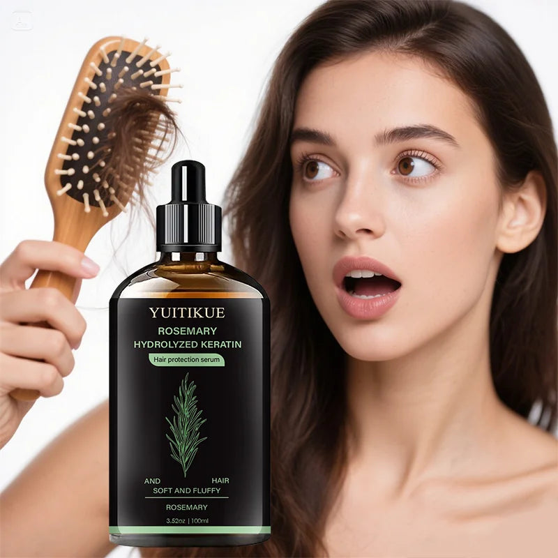 YUITIKUE Hair Serum – Rosemary, Keratin & Biotin 100ml Hair Protection Serum Peaceful Pleasures Health and Wellness