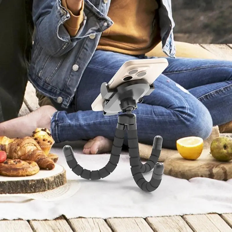 360° Rotating Phone Holder for Stroller, Desk & Gym Flexible Stand