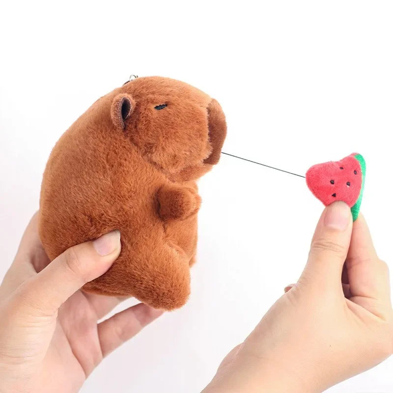 Cute Capybara Plush Keychain Bag Pendant & Car Charm Gift