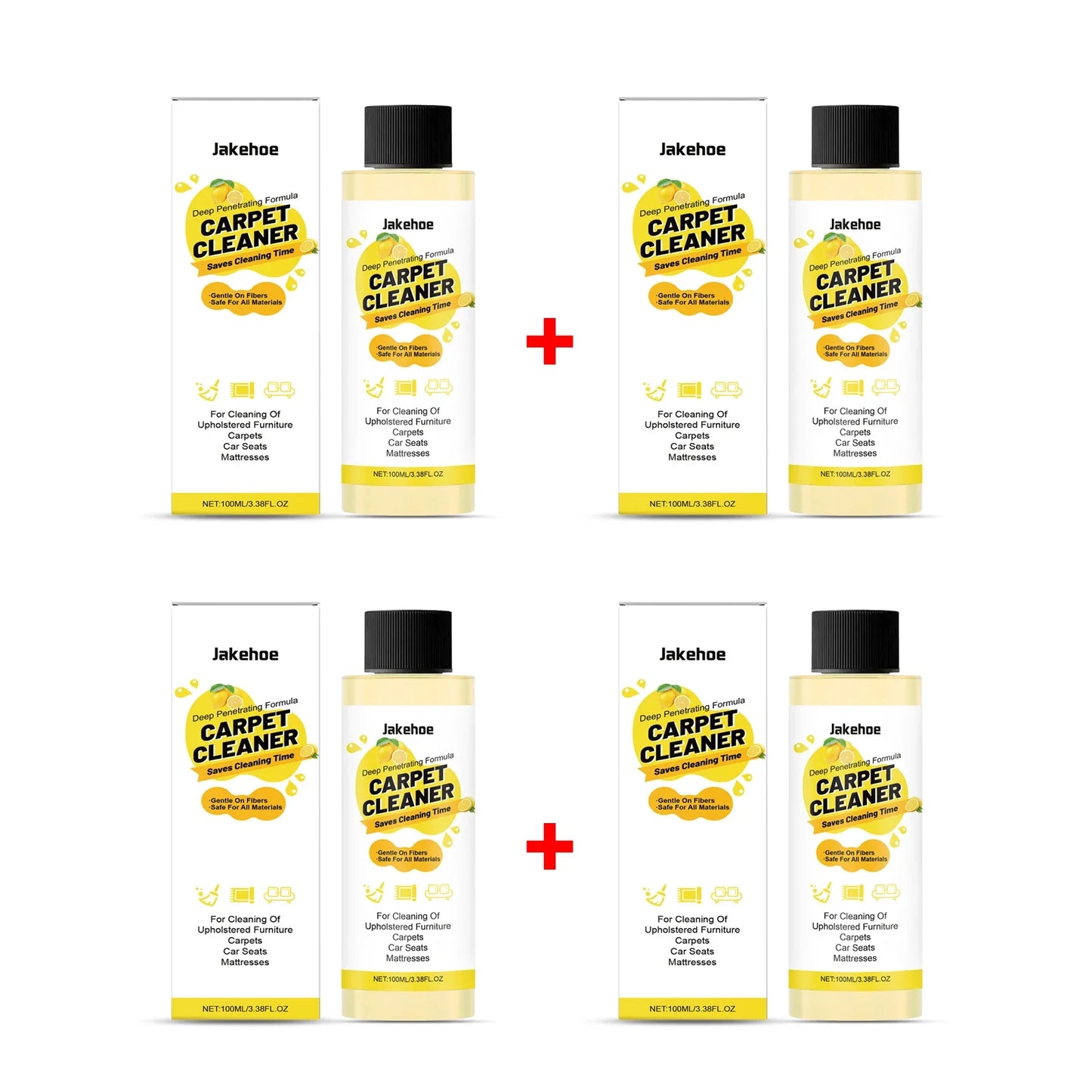 JAKEHOE Carpet Foam Cleaner – Stain & Odor Remover 100ml