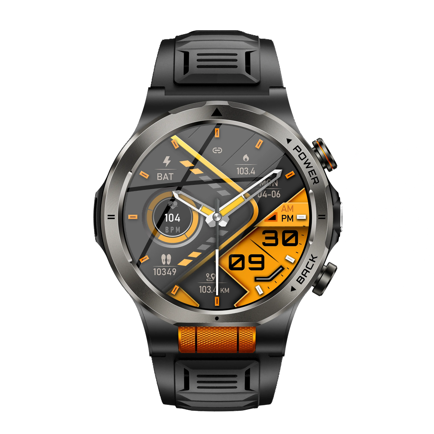 MINGCC 1.43" AMOLED Smart Watch 1100mAh Flashlight Compass