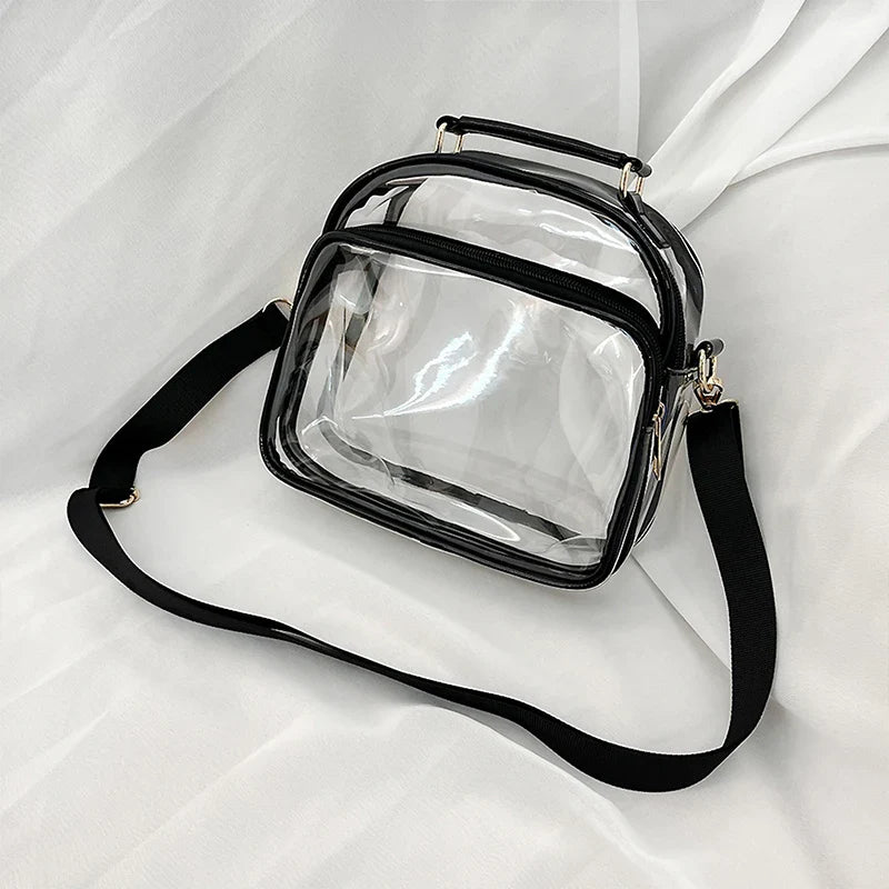 Women's Clear Transparent PVC Crossbody Shoulder Bag