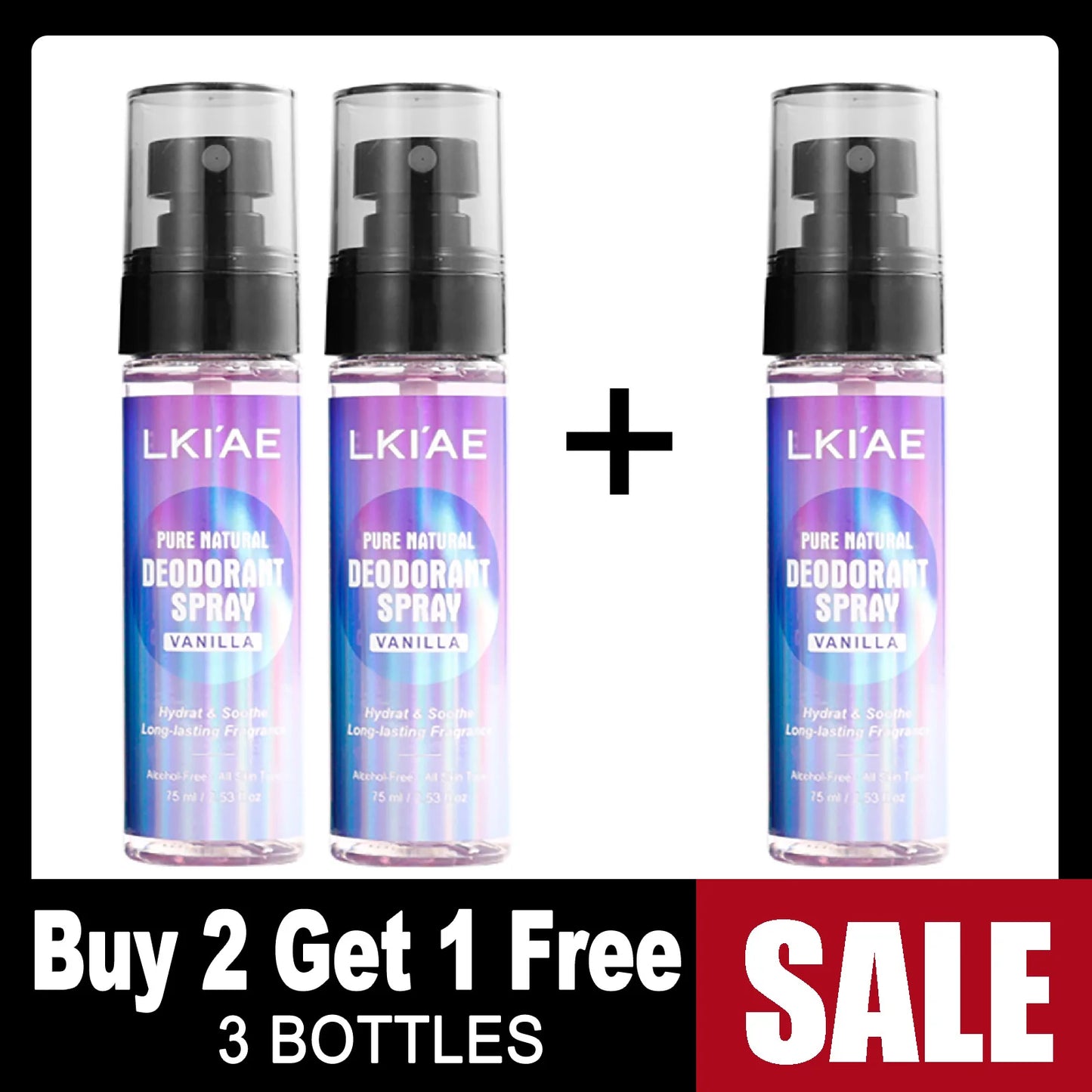 Natural Deodorant Body Spray | 12H Alcohol-Free Antiperspirant Mist