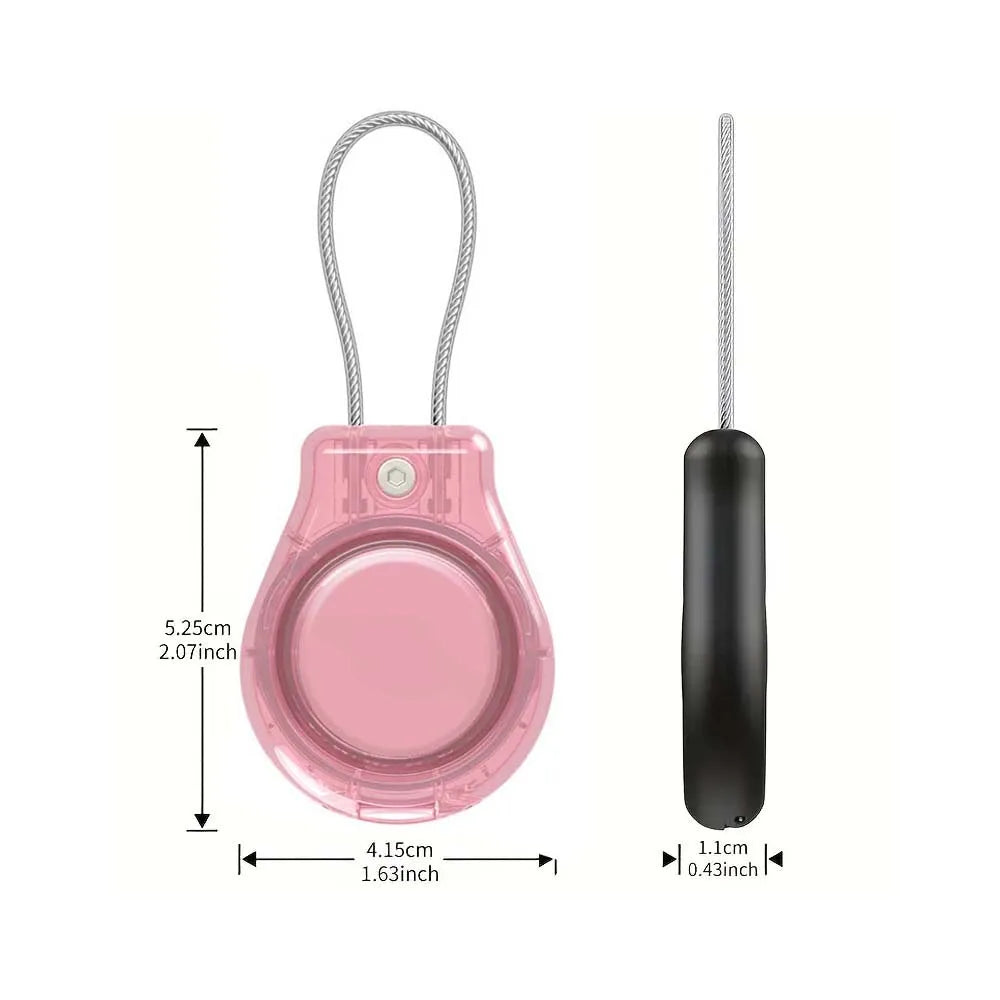 Waterproof Cover for AirTag Keychain Holder with Wire Cable Anti-Lost Tracker Accessories for Luggage Backpack Airtag Case Peaceful Pleasures Health and Wellness