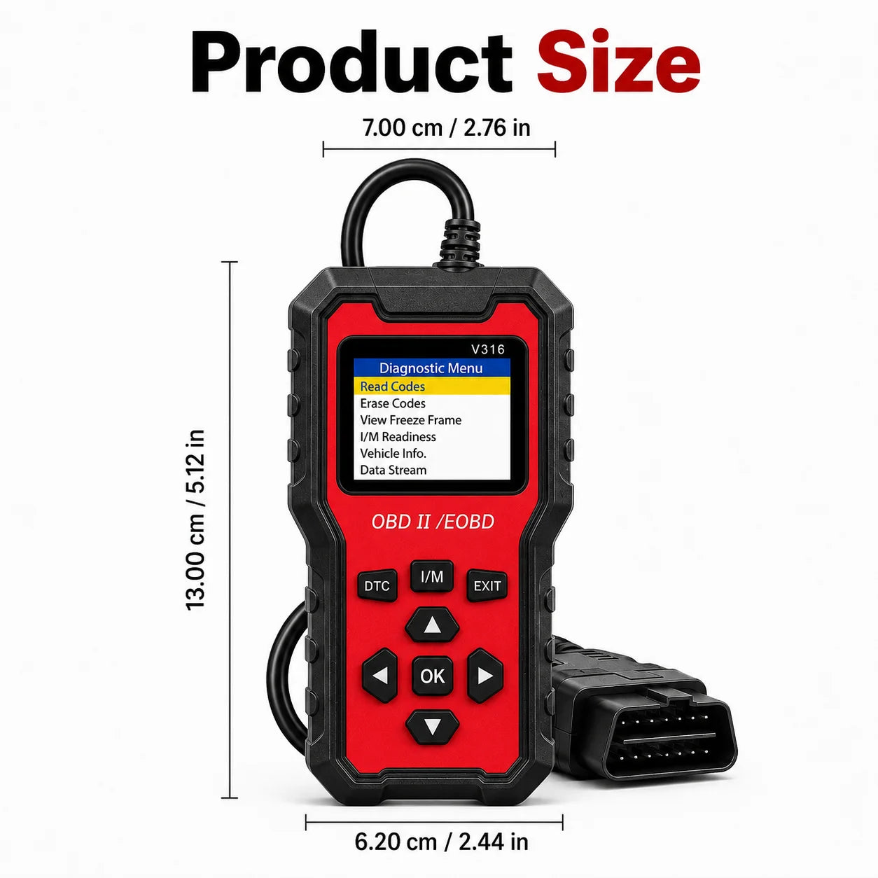 V316 OBD2 Scanner – Read & Clear Engine Codes + Battery Monitor Peaceful Pleasures Health and Wellness