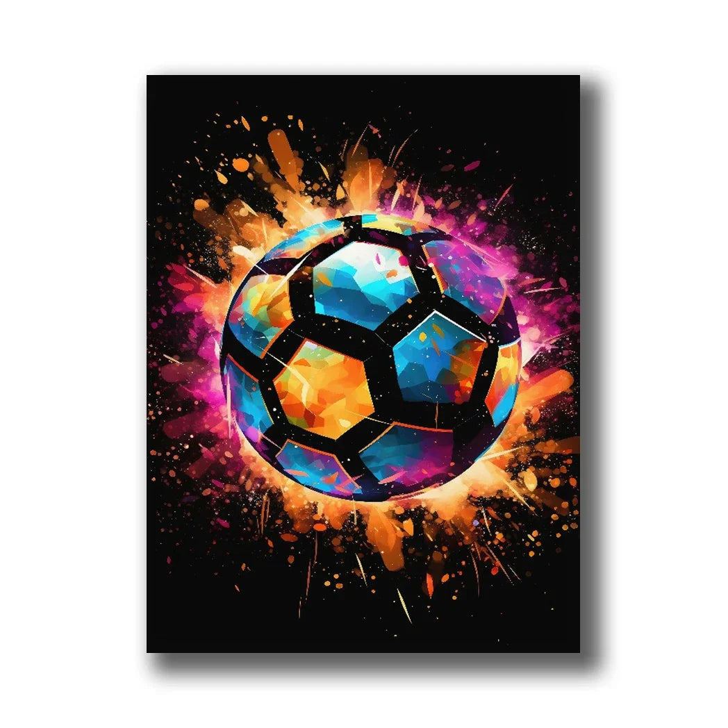 Neon Gaming Canvas Wall Art | Gamepad & Character Poster