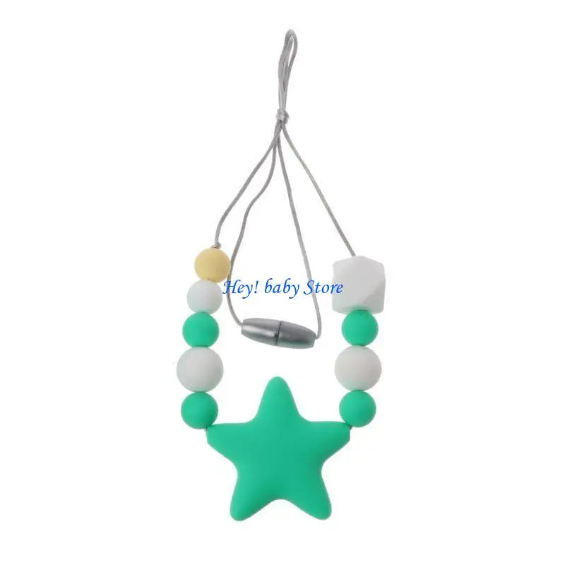 Silicone Teething Necklace | Sensory Chewing Pendant for Babies