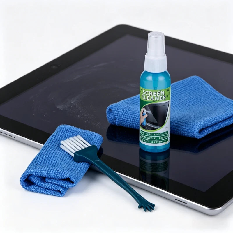 1 Set of Screen Cleaning Kit with Cloth and Liquid Cleaner Suitable for LCD TVs Tablets Laptops and Camera Lenses Peaceful Pleasures Health and Wellness