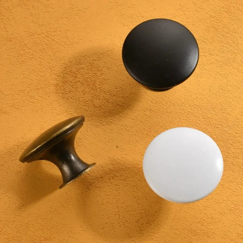 12-Pack Round Cabinet Knobs – Zinc Alloy Drawer & Door Handles