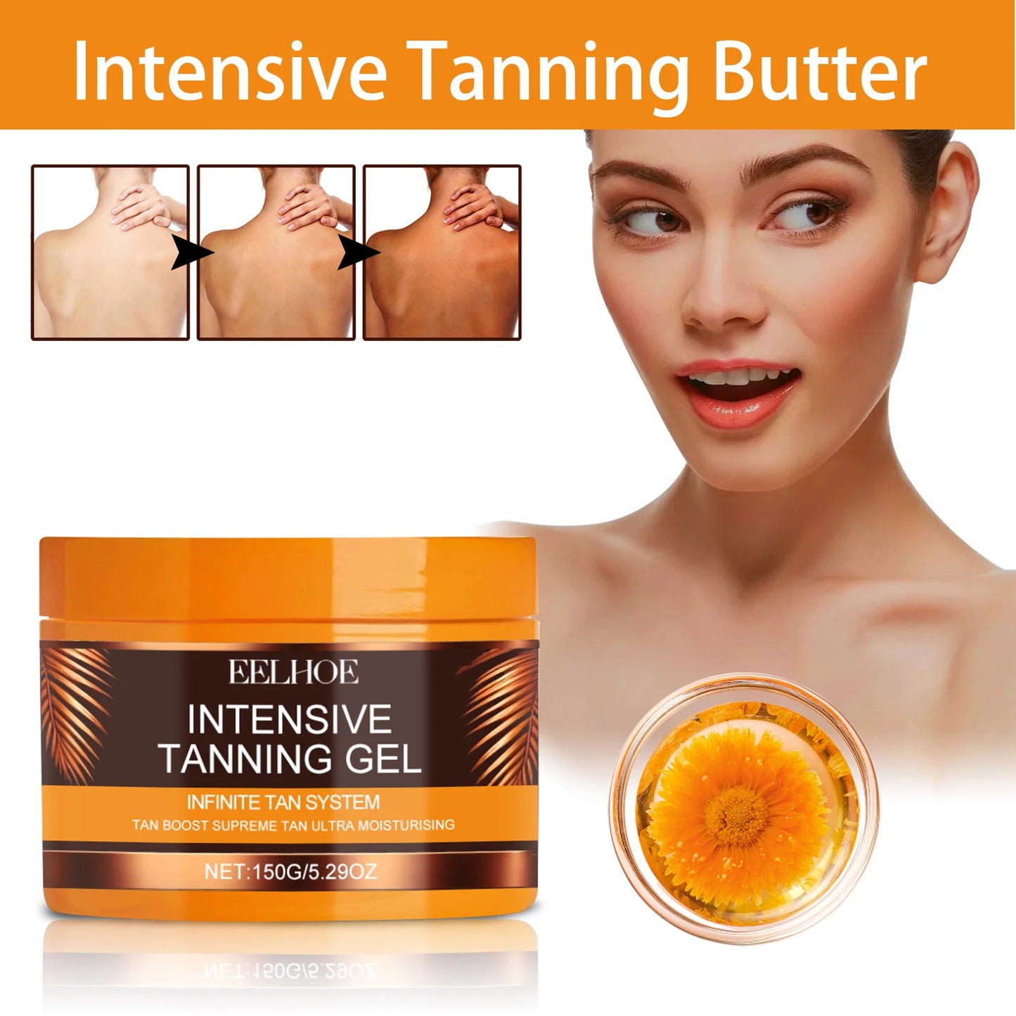 Eelhoe Self Tanning Gel & Cream Set – Sunless Bronzer Glow