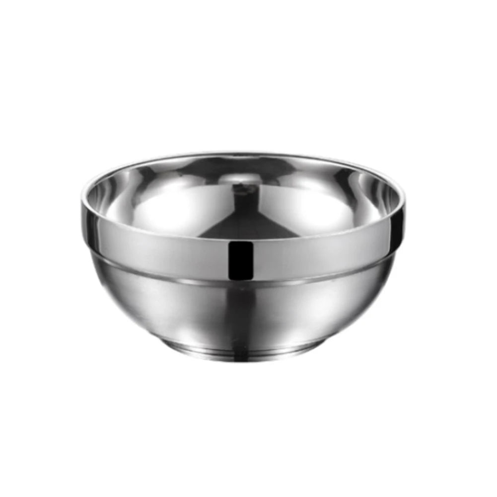 Stainless Steel Bowl Double Layer Thickening Family Kitchens Outdoor