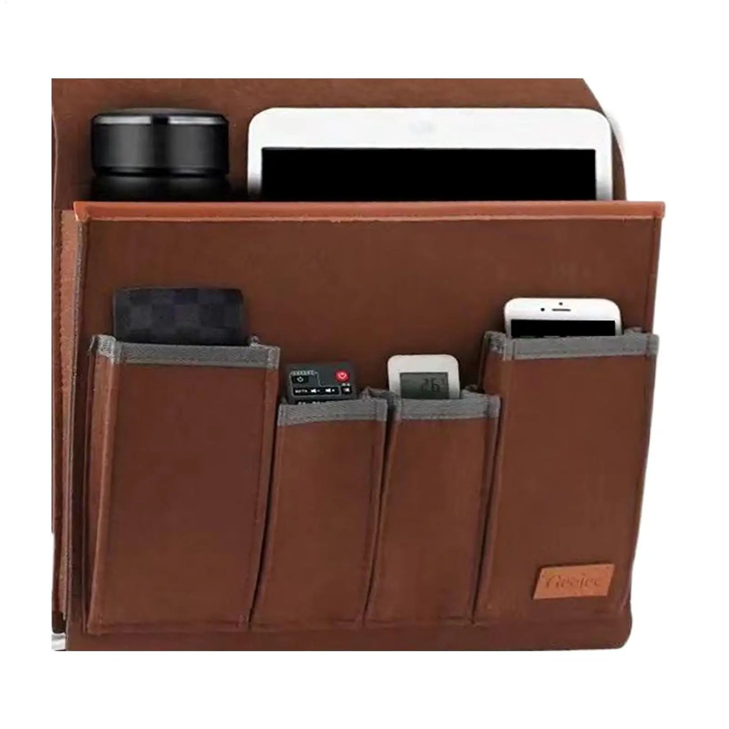 Non-Slip Sofa Armrest Organizer – 5-Pocket Storage Pouch