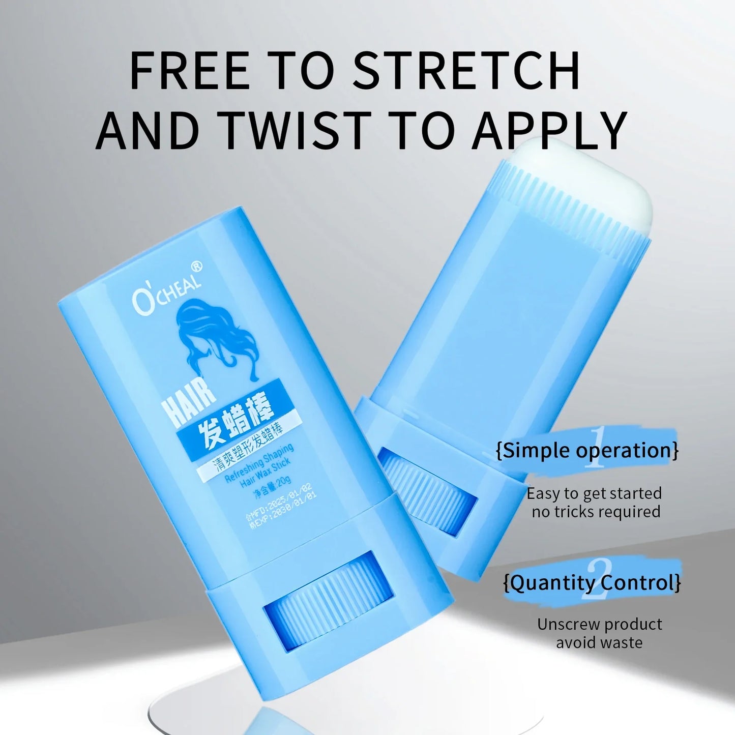 O'Cheal Anti-Frizz Hair Wax Stick | Smooth, Non-Greasy Hold